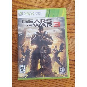 GUC Gears of War 3 Xbox 360 Disc Case Art Manual Promo Tested Complete Microsoft